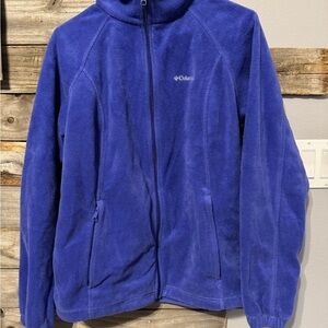 Columbia- Benton Springs Long Sleeve Fleece Cozy Jacket- purple, women’s large
